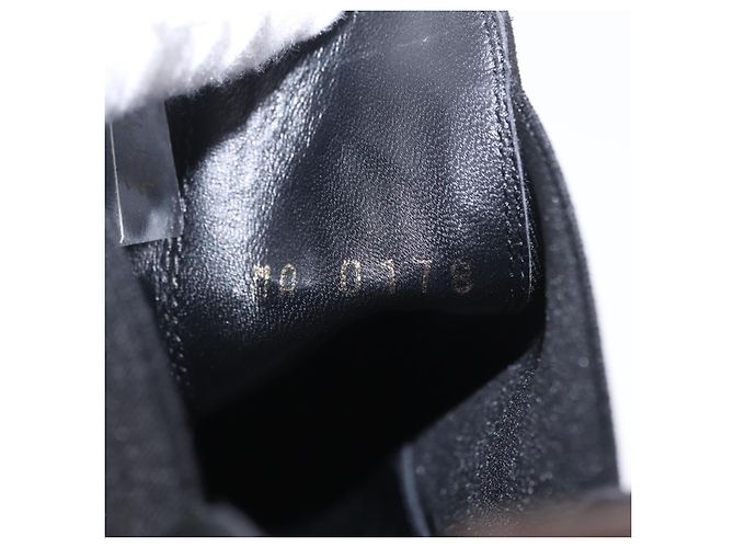 LOUIS VUITTON Bottines en daim 40 Noir LV Auth 204942M - vue 19