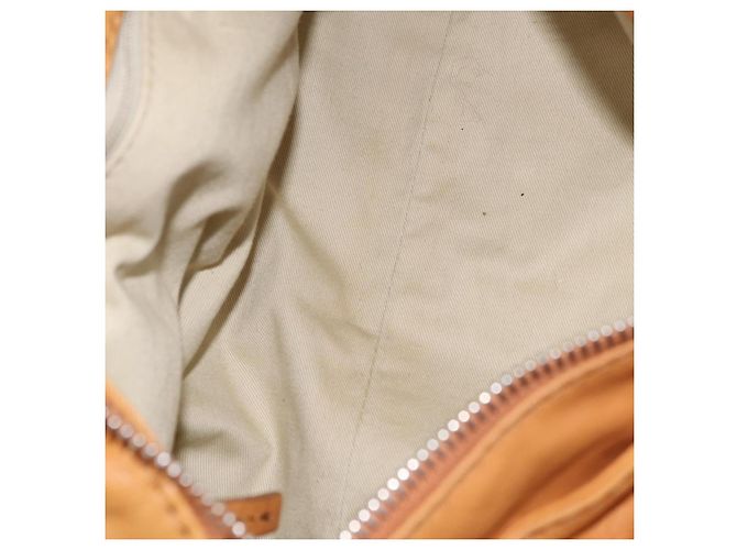 Chloé Bolsa de mão Chloe Paddington em couro marrom ouro prata Auth am12746V Dourado - vista 11