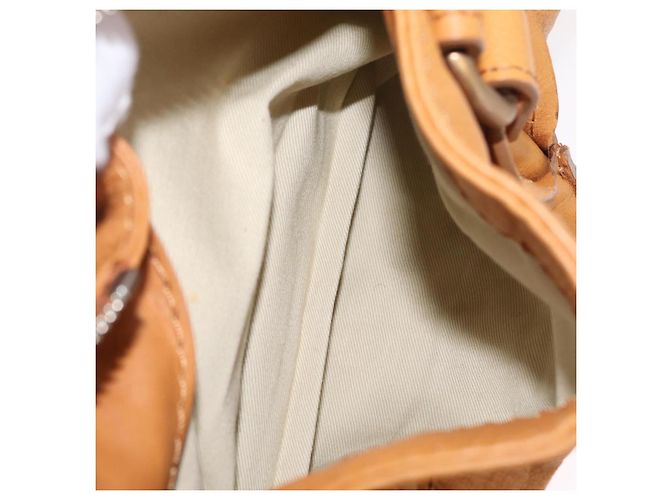 Chloé Bolsa de mão Chloe Paddington em couro marrom ouro prata Auth am12746V Dourado - vista 26