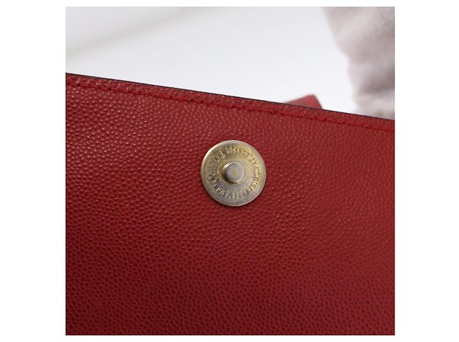 Céline Borsa Tote CELINE Pelle Rossa Tono Oro Auth 207551 Rosso - vista 22