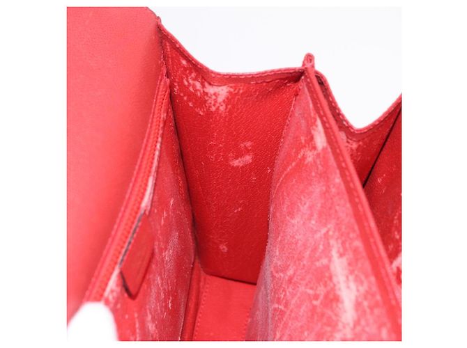 Céline Borsa Tote CELINE Pelle Rossa Tono Oro Auth 207551 Rosso - vista 25