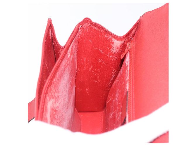 Céline Borsa Tote CELINE Pelle Rossa Tono Oro Auth 207551 Rosso - vista 26