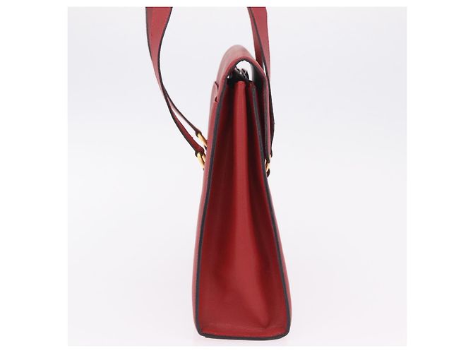 Céline Borsa Tote CELINE Pelle Rossa Tono Oro Auth 207551 Rosso - vista 4
