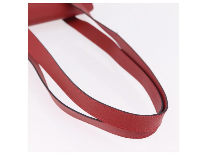 Céline Borsa Tote CELINE Pelle Rossa Tono Oro Auth 207551 Rosso - vista 7