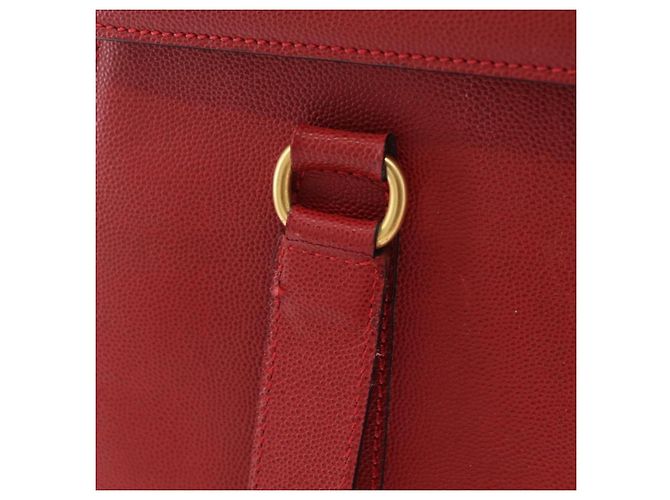 Céline Borsa Tote CELINE Pelle Rossa Tono Oro Auth 207551 Rosso - vista 9