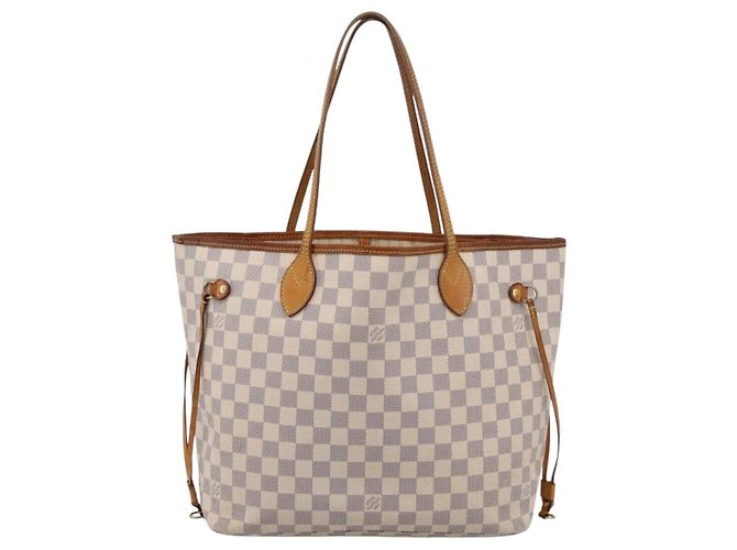 Sac cabas LOUIS VUITTON Damier Azur Neverfull MM N41605 LV Auth 207423 - vue 13