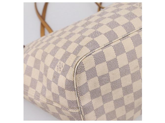 Sac cabas LOUIS VUITTON Damier Azur Neverfull MM N41605 LV Auth 207423 - vue 16