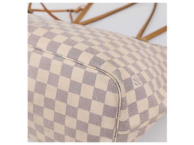 Sac cabas LOUIS VUITTON Damier Azur Neverfull MM N41605 LV Auth 207423 - vue 17