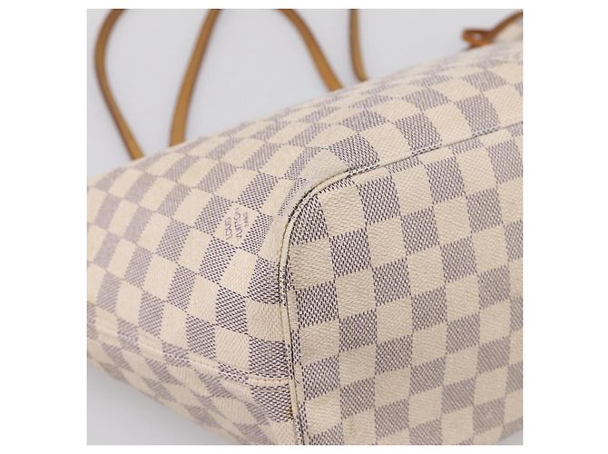 Sac cabas LOUIS VUITTON Damier Azur Neverfull MM N41605 LV Auth 207423 - vue 18