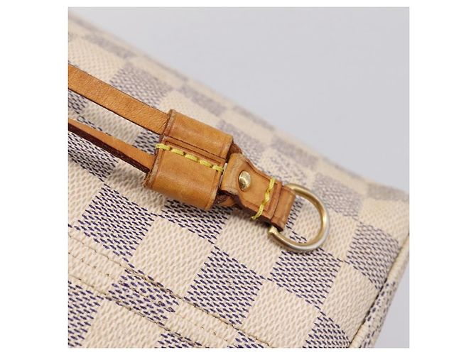 Sac cabas LOUIS VUITTON Damier Azur Neverfull MM N41605 LV Auth 207423 - vue 20