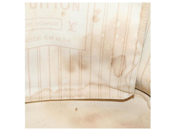 Sac cabas LOUIS VUITTON Damier Azur Neverfull MM N41605 LV Auth 207423 - vue 28