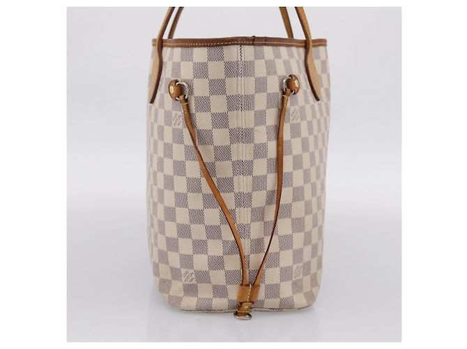 Sac cabas LOUIS VUITTON Damier Azur Neverfull MM N41605 LV Auth 207423 - vue 3