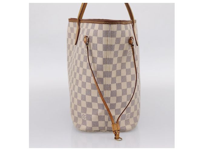 Sac cabas LOUIS VUITTON Damier Azur Neverfull MM N41605 LV Auth 207423 - vue 4