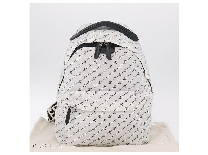 Stella Mc Cartney Stella McCartney Rucksack Nylon White Black Auth BA16177 Schwarz Weiß - Ansicht 12