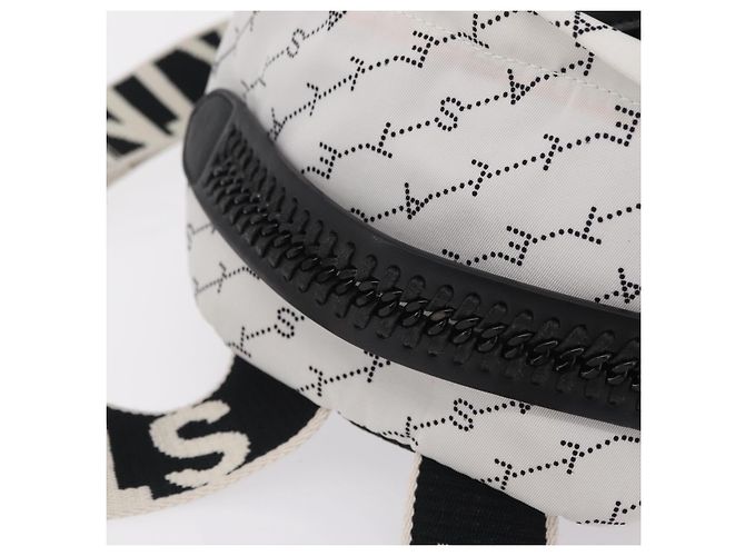 Stella Mc Cartney Stella McCartney Rucksack Nylon White Black Auth BA16177 Schwarz Weiß - Ansicht 14