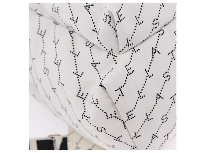 Stella Mc Cartney Stella McCartney Rucksack Nylon White Black Auth BA16177 Schwarz Weiß - Ansicht 20