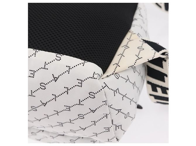 Stella Mc Cartney Stella McCartney Rucksack Nylon White Black Auth BA16177 Schwarz Weiß - Ansicht 23