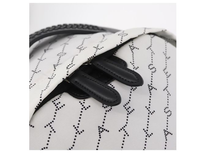 Stella Mc Cartney Stella McCartney Rucksack Nylon White Black Auth BA16177 Schwarz Weiß - Ansicht 24