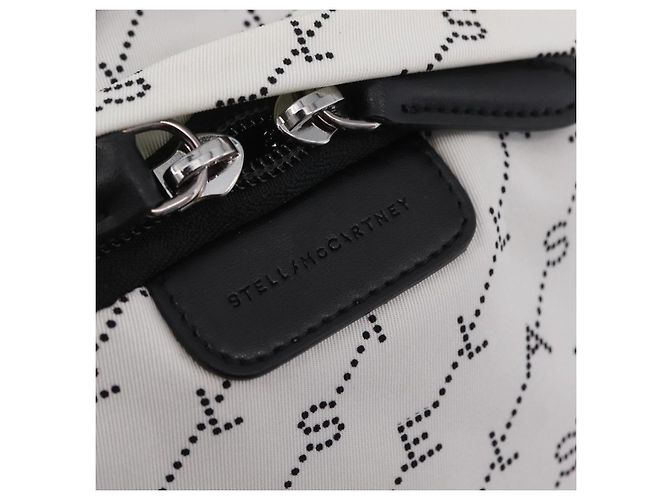 Stella Mc Cartney Stella McCartney Rucksack Nylon White Black Auth BA16177 Schwarz Weiß - Ansicht 25