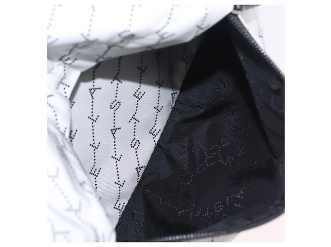 Stella Mc Cartney Stella McCartney Rucksack Nylon White Black Auth BA16177 Schwarz Weiß - Ansicht 31