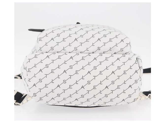 Stella Mc Cartney Stella McCartney Rucksack Nylon White Black Auth BA16177 Schwarz Weiß - Ansicht 6