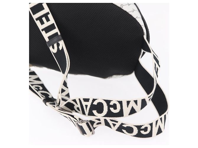 Stella Mc Cartney Stella McCartney Rucksack Nylon White Black Auth BA16177 Schwarz Weiß - Ansicht 8