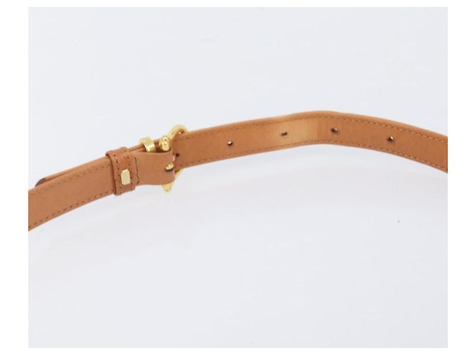 16 Céline Borsa a tracolla CELINE Macadam Canvas PVC Beige Gold Auth 206728 D'oro - vista 8
