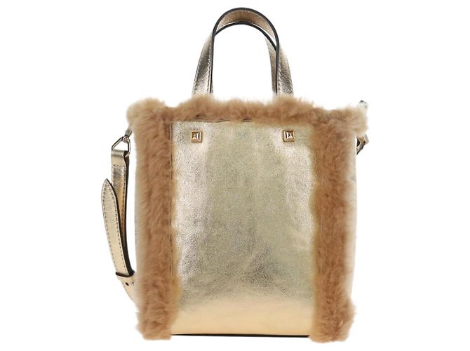 Jimmy Choo Tote Bag Leder Fell 2way Gold Auth 206610V Golden - Ansicht 2