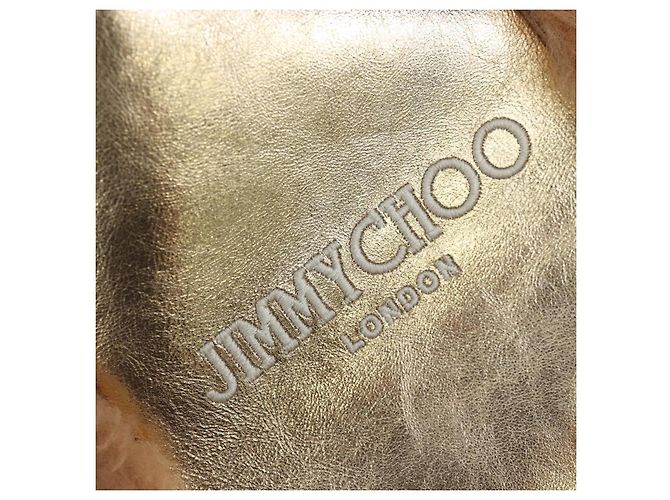 Jimmy Choo Tote Bag Leder Fell 2way Gold Auth 206610V Golden - Ansicht 20