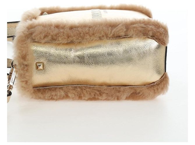 Jimmy Choo Tote Bag Leder Fell 2way Gold Auth 206610V Golden - Ansicht 3