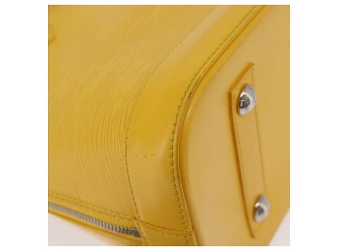 Borsa a mano LOUIS VUITTON Epi Alma PM Yellow citron M40619 LV Auth ka6442A D'oro Giallo - vista 15