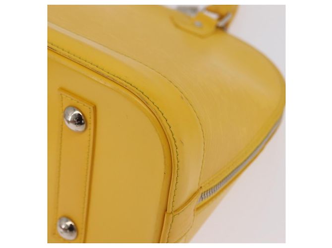 Borsa a mano LOUIS VUITTON Epi Alma PM Yellow citron M40619 LV Auth ka6442A D'oro Giallo - vista 16