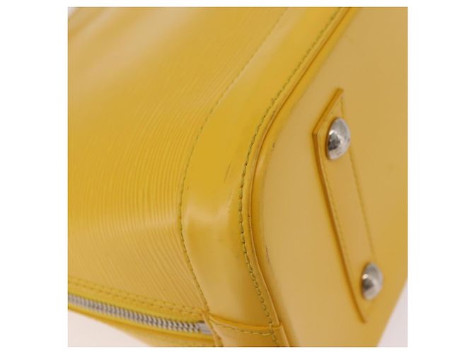 Borsa a mano LOUIS VUITTON Epi Alma PM Yellow citron M40619 LV Auth ka6442A D'oro Giallo - vista 17