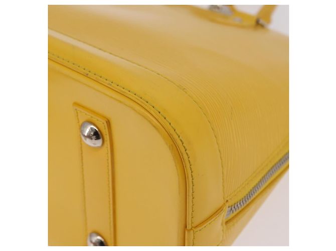 Borsa a mano LOUIS VUITTON Epi Alma PM Yellow citron M40619 LV Auth ka6442A D'oro Giallo - vista 18
