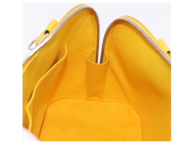 Borsa a mano LOUIS VUITTON Epi Alma PM Yellow citron M40619 LV Auth ka6442A D'oro Giallo - vista 22