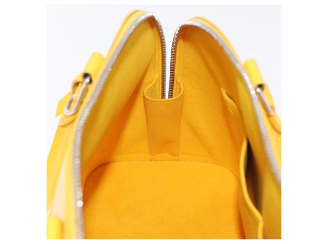 Borsa a mano LOUIS VUITTON Epi Alma PM Yellow citron M40619 LV Auth ka6442A D'oro Giallo - vista 23