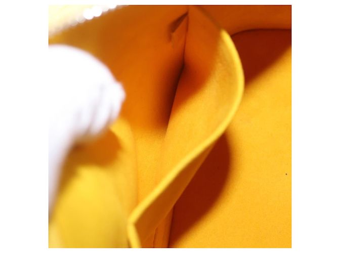 Borsa a mano LOUIS VUITTON Epi Alma PM Yellow citron M40619 LV Auth ka6442A D'oro Giallo - vista 25