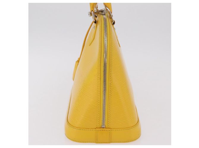 Borsa a mano LOUIS VUITTON Epi Alma PM Yellow citron M40619 LV Auth ka6442A D'oro Giallo - vista 4