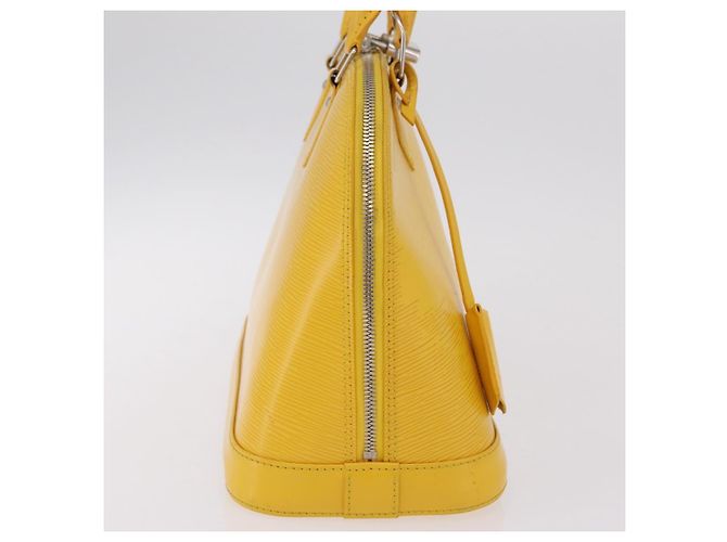 Borsa a mano LOUIS VUITTON Epi Alma PM Yellow citron M40619 LV Auth ka6442A D'oro Giallo - vista 5