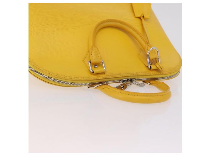 Borsa a mano LOUIS VUITTON Epi Alma PM Yellow citron M40619 LV Auth ka6442A D'oro Giallo - vista 7