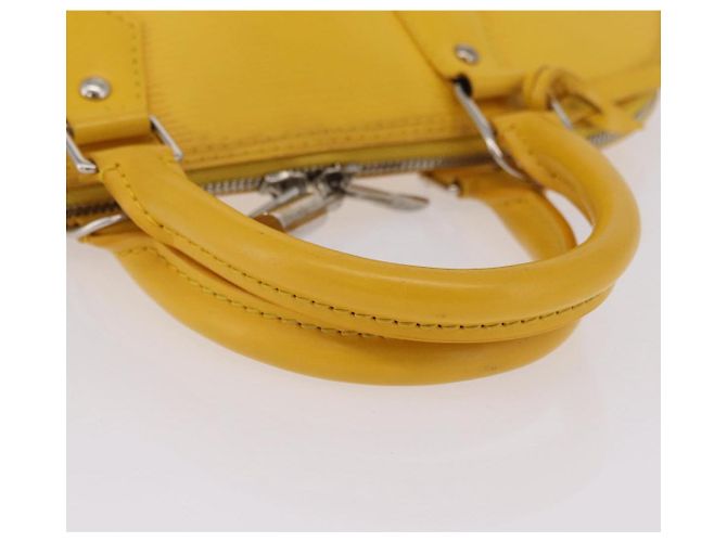 Borsa a mano LOUIS VUITTON Epi Alma PM Yellow citron M40619 LV Auth ka6442A D'oro Giallo - vista 8