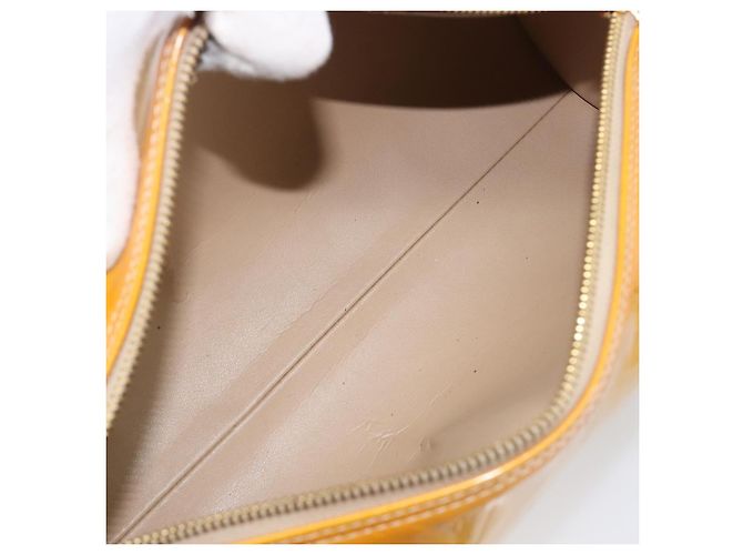 LOUIS VUITTON Monogram Vernis Bedford Hand Bag Beige M91006 LV Auth 207679V - vista 10