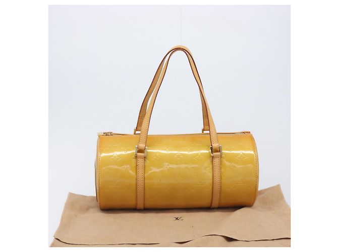 LOUIS VUITTON Monogram Vernis Bedford Hand Bag Beige M91006 LV Auth 207679V - vista 12