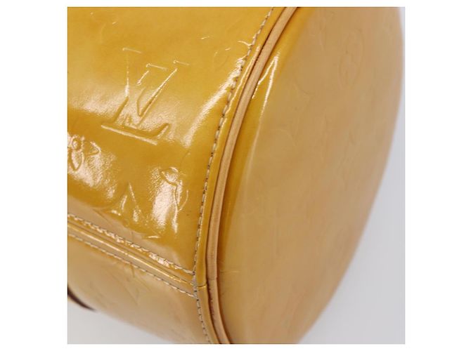 LOUIS VUITTON Monogram Vernis Bedford Hand Bag Beige M91006 LV Auth 207679V - vista 16