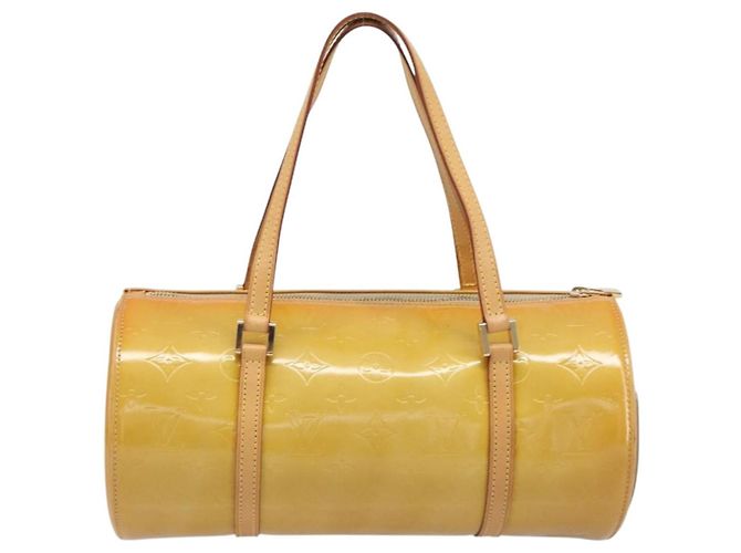 LOUIS VUITTON Monogram Vernis Bedford Hand Bag Beige M91006 LV Auth 207679V - vista 2