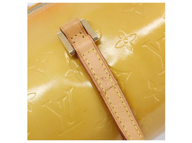 LOUIS VUITTON Monogram Vernis Bedford Hand Bag Beige M91006 LV Auth 207679V - vista 20