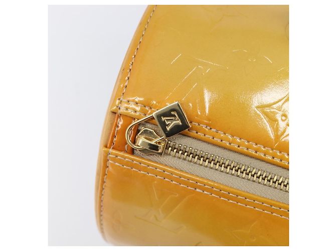 LOUIS VUITTON Monogram Vernis Bedford Hand Bag Beige M91006 LV Auth 207679V - vista 21
