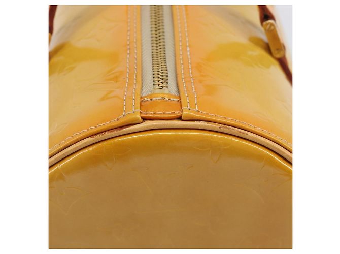 LOUIS VUITTON Monogram Vernis Bedford Hand Bag Beige M91006 LV Auth 207679V - vista 4