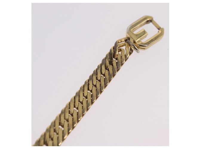 GIVENCHY Bracelet Metal Gold Tone Auth ka6505 - vue 12