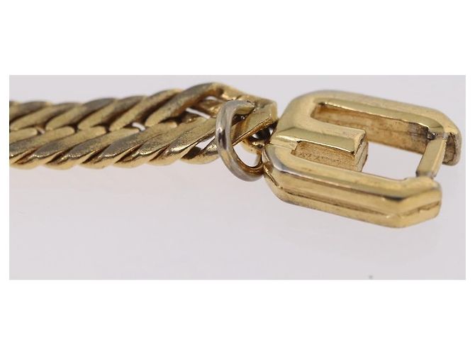 GIVENCHY Bracelet Metal Gold Tone Auth ka6505 - vue 14